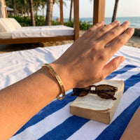Thumbnail for Graduation bracelet — worn, real size, gold | SKU: 4214557-gold-color