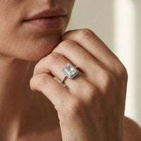 Thumbnail for Silver Rectangle Ring