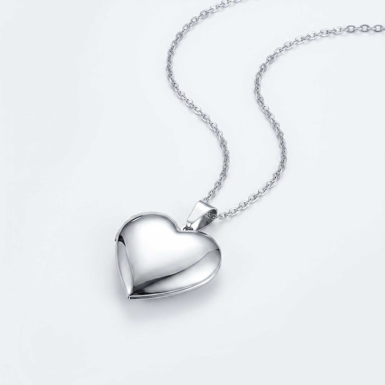 Heart Photo Locket Necklace