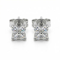 Thumbnail for Crystal Flower Stud Earrings