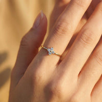 Thumbnail for Crystal Flower Ring