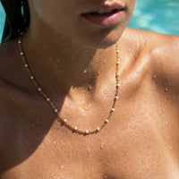 Thumbnail for White Beaded Choker