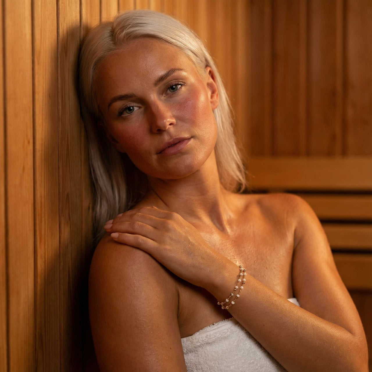 Double White Bracelet