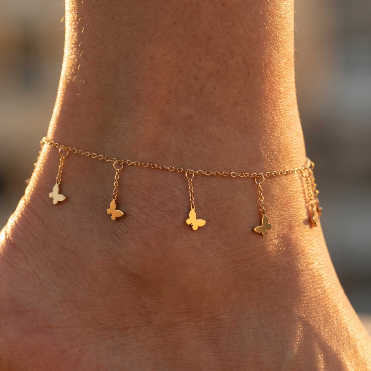 Siena Butterfly Anklet
