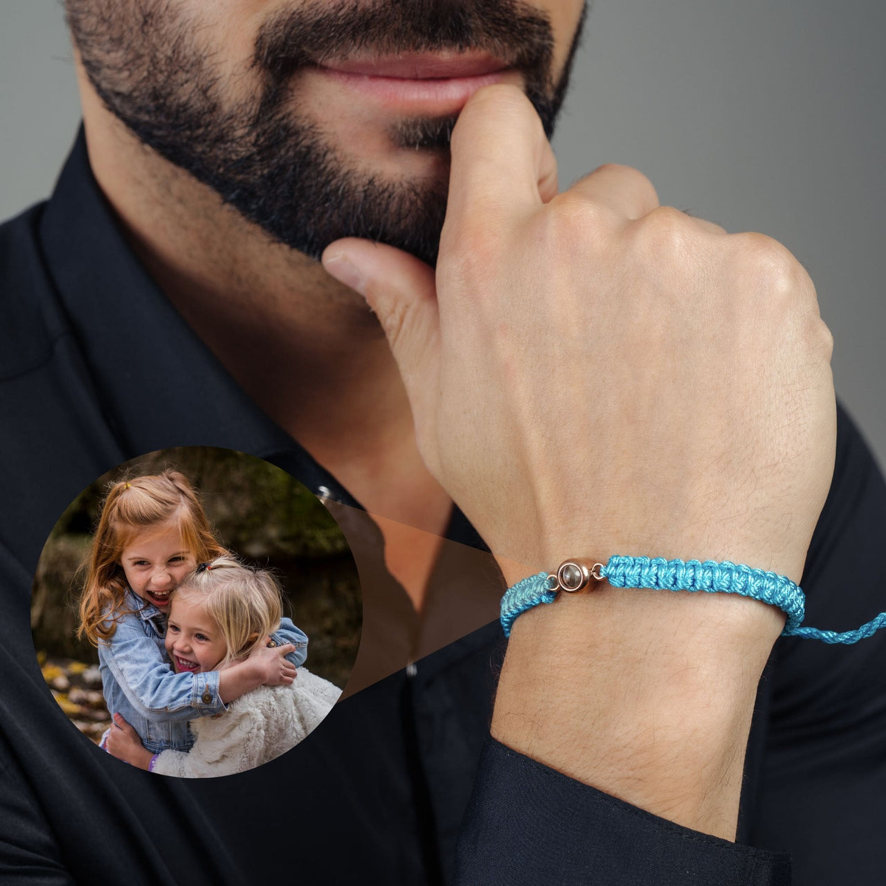 Man Photo Bracelet