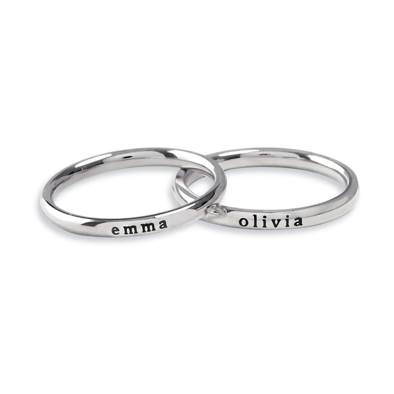 Petite Custom Name Ring