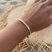 Thumbnail for La Menthe, gold bracelet — real size | SKU: lamenthe-g