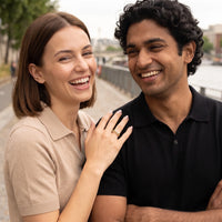 Thumbnail for Butterfly ring — worn by a couple, gold | SKU: lepapillon