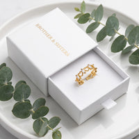 Thumbnail for Gold heart ring — in the gift box, gold | SKU: lescoeurs