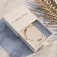 Thumbnail for Rose gold charm bracelet in the Brother & Sisters gift box | SKU: 9178613-rose-gold