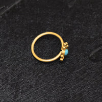 Thumbnail for Sapphire Nose Ring - Titanium Nose Jewelry - Gold Nose Ring - Nose Piercing Jewelry Nose Ring Brother & Sisters
