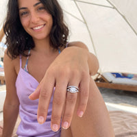 Thumbnail for Stacking rings — worn, silver | SKU: 497080-4.5-silver