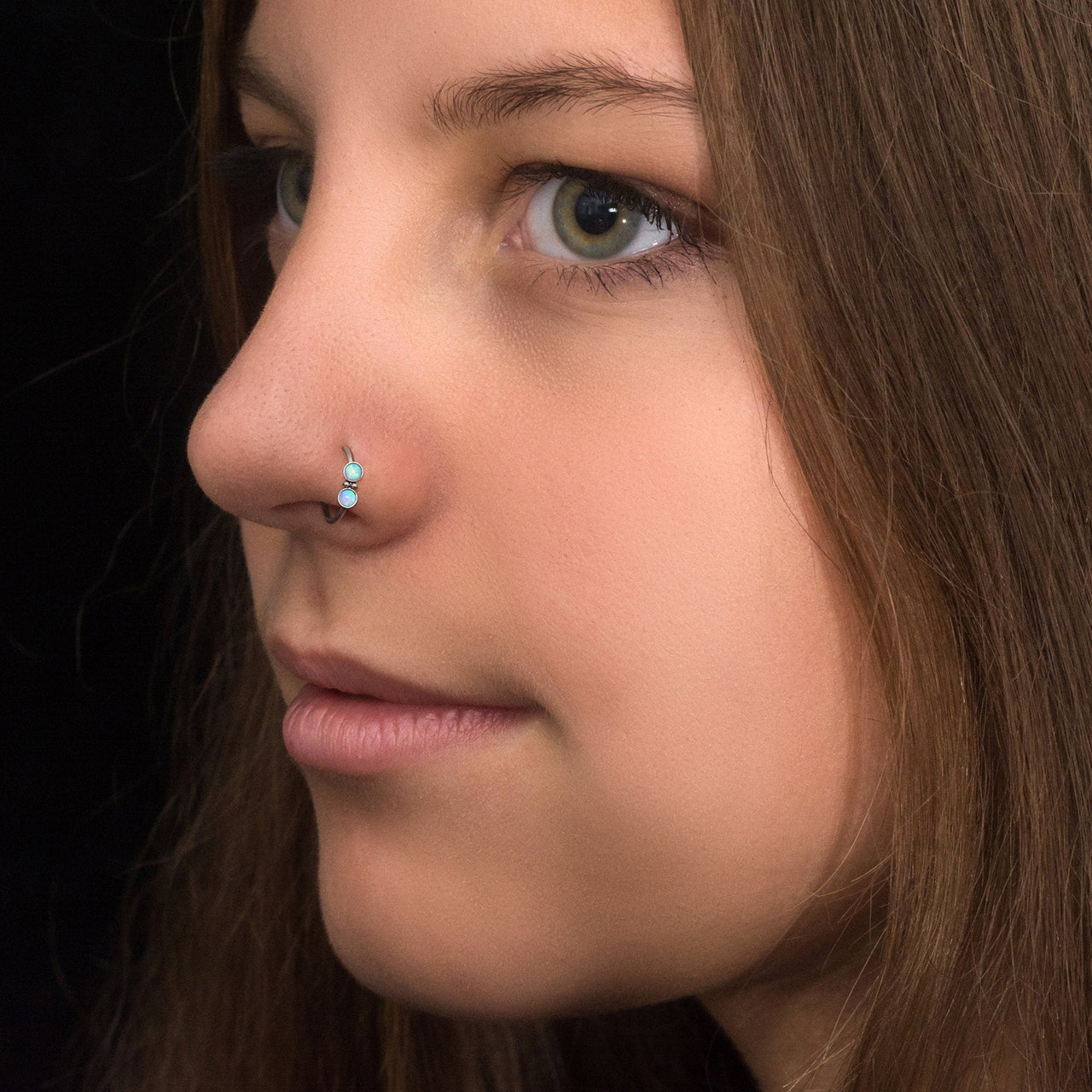 Sparkling Nose Ring - Titanium Nose Jewelry - Gold Nose Ring - Nose Piercing Jewelry Nose Ring Brother & Sisters