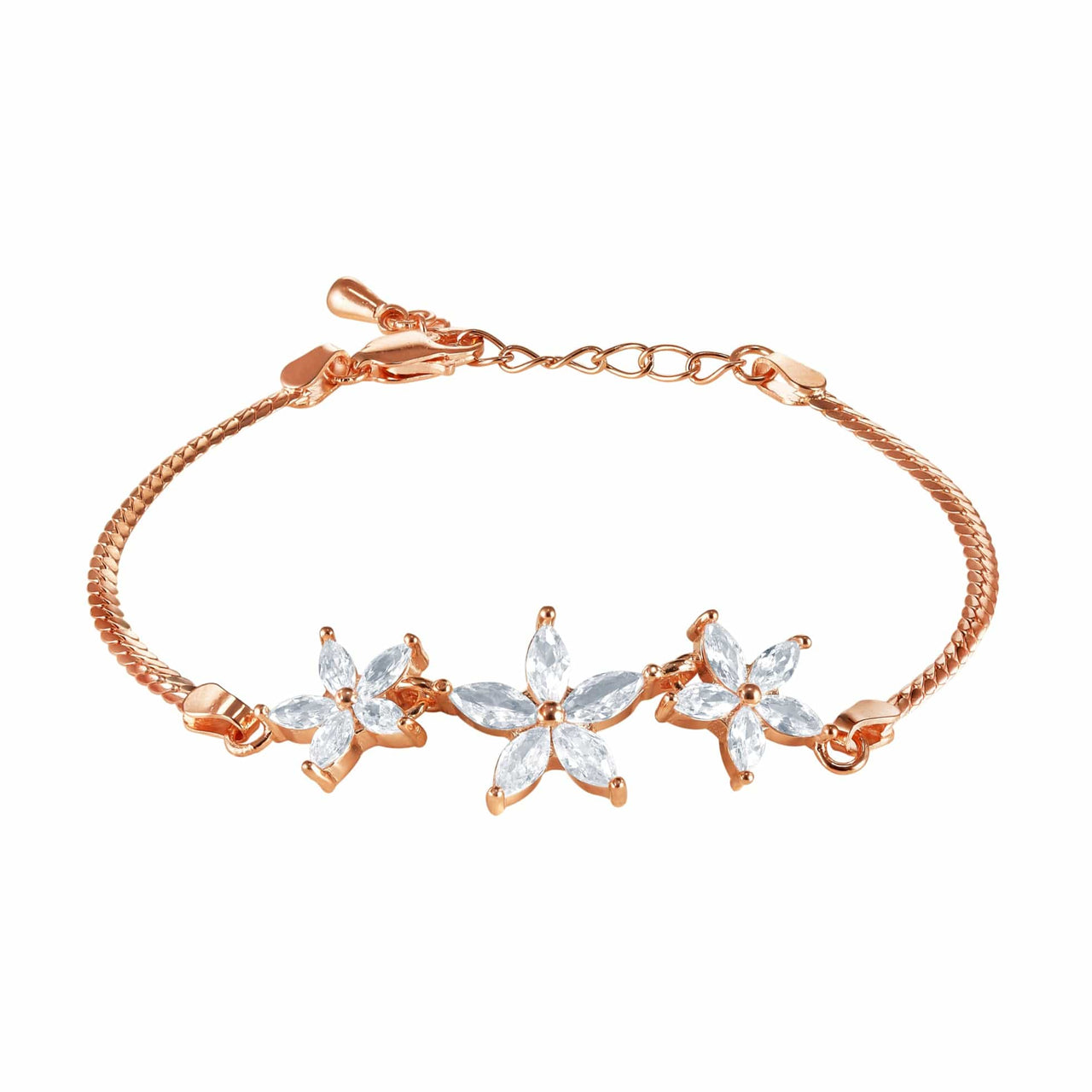 Armband mit österreichischen Kristallblumen